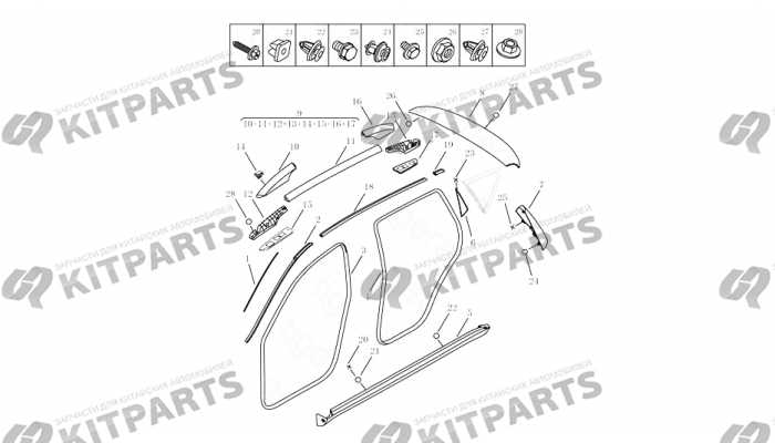 BODY TRIM# Geely Emgrand X7