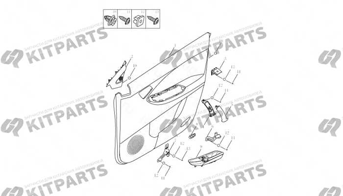 INTERIOR TRIM,FRONT DOOR Geely Emgrand X7