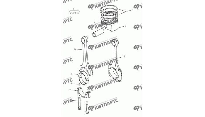 Поршень (1,5 l DVVT) Geely